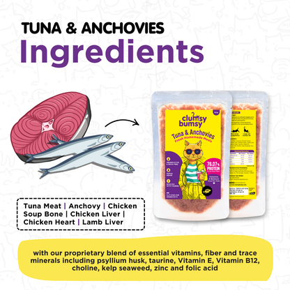 Tuna & Anchovies 100g for Cats